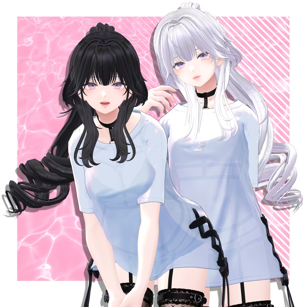 【VRC想定】3way PBB UP do Hair