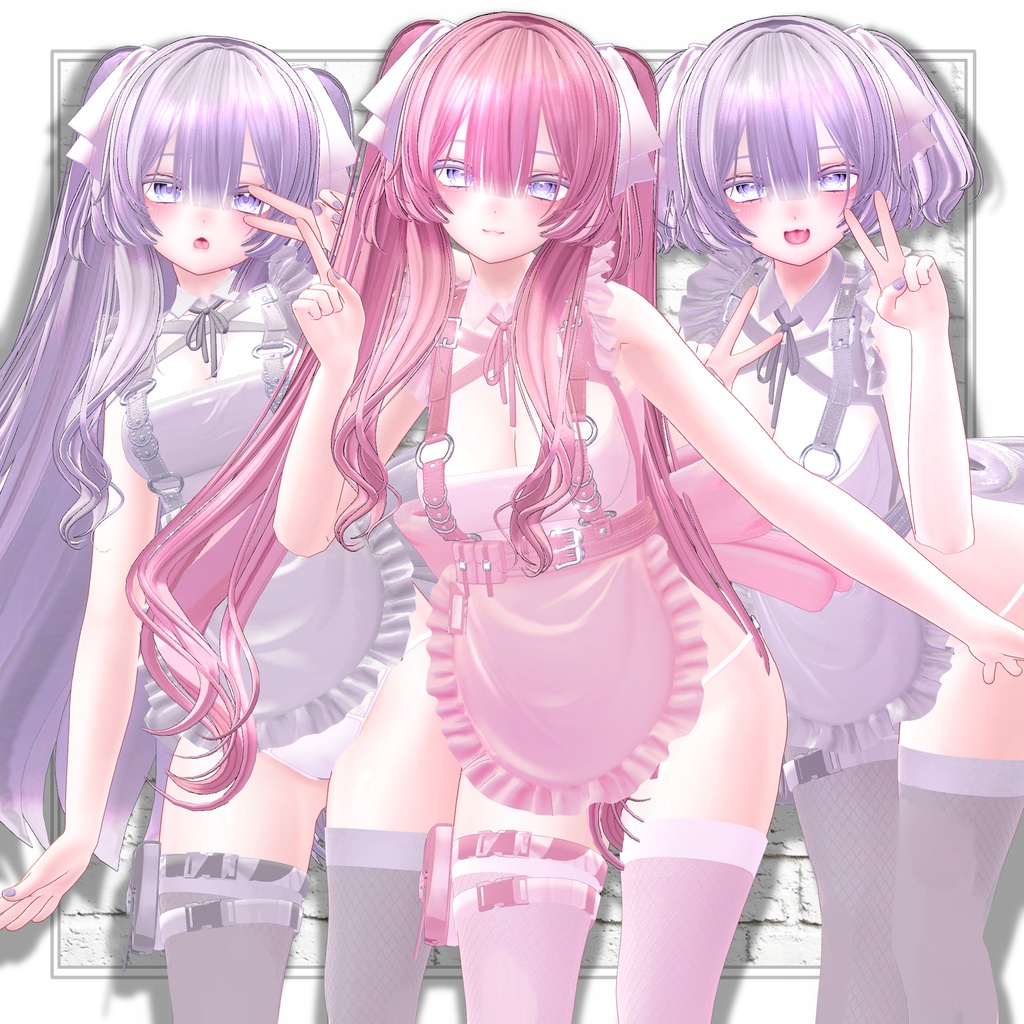 【VRC想定】3way×3 Shih Tzu Hair