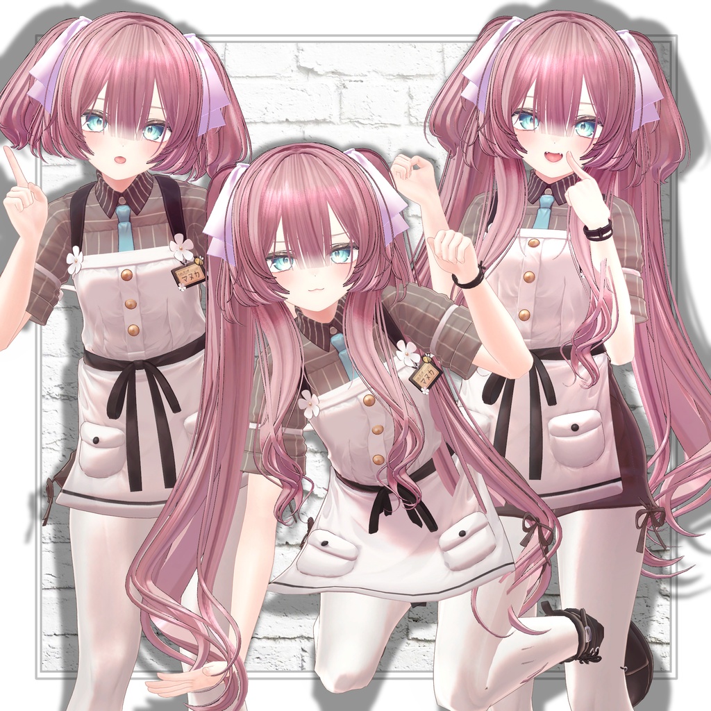 【VRC想定】3way×3 Shih Tzu Hair