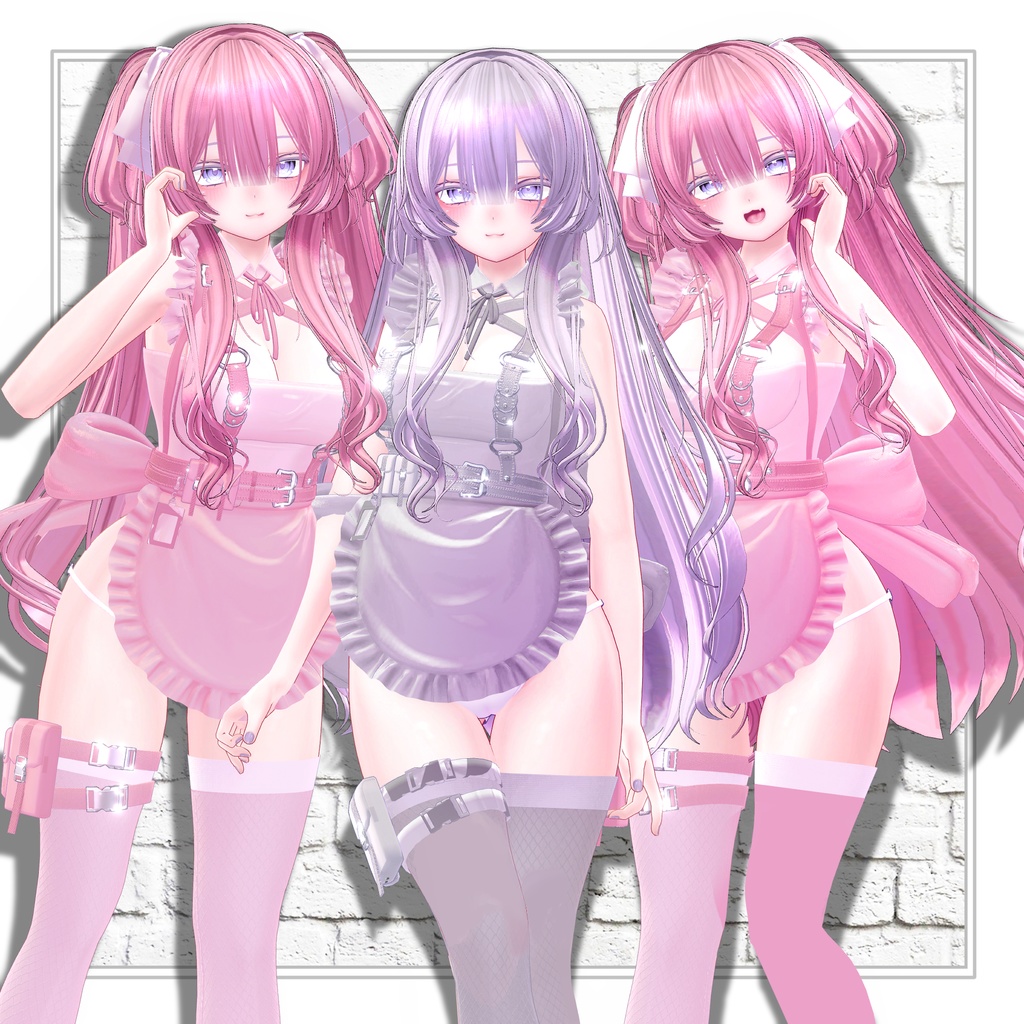 【VRC想定】3way×3 Shih Tzu Hair