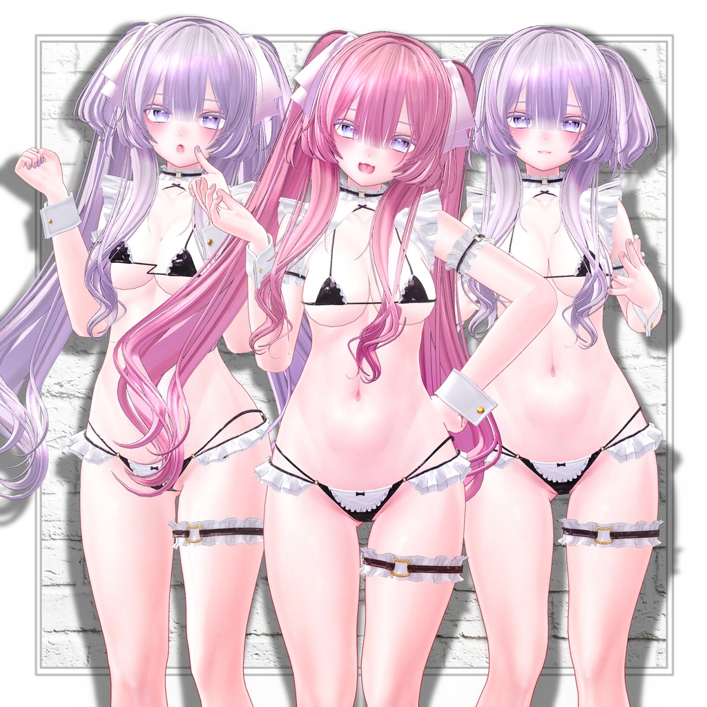 【VRC想定】3way×3 Shih Tzu Hair