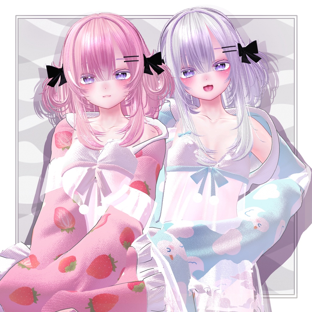 【VRC想定】2way+3 MINIMUM ボブ Hair