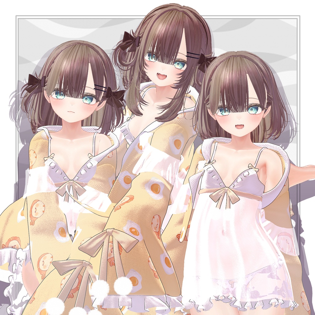 【VRC想定】2way+3 MINIMUM ボブ Hair