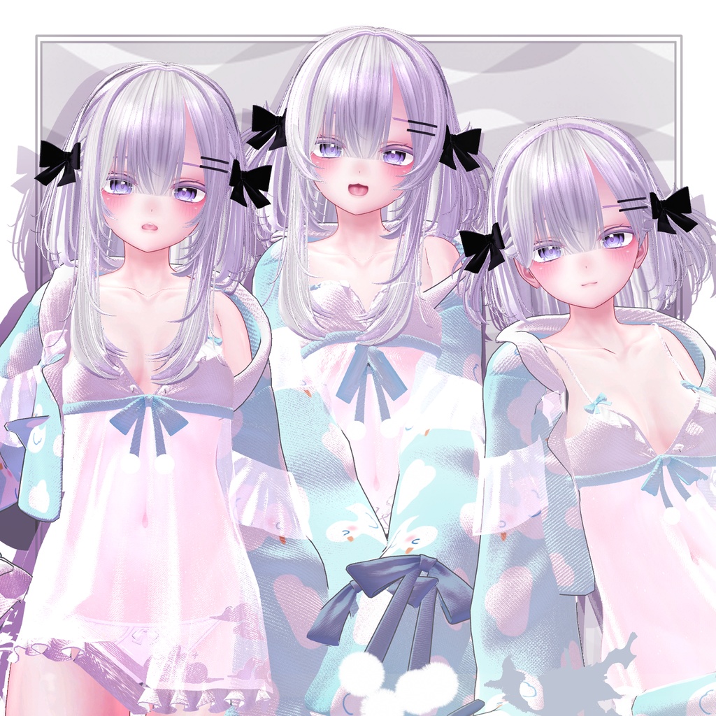 【VRC想定】2way+3 MINIMUM ボブ Hair