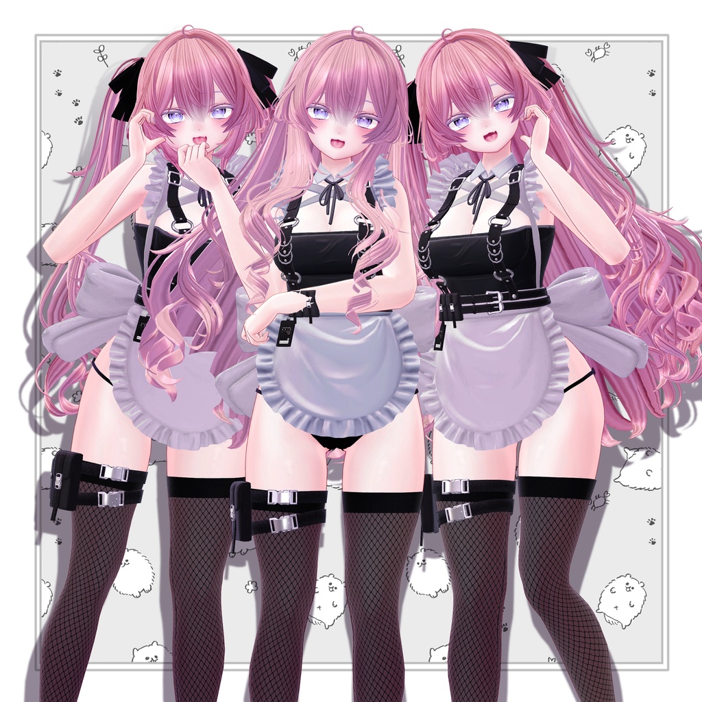 【VRC想定】3way+2 LOVE it Rabbit Hair