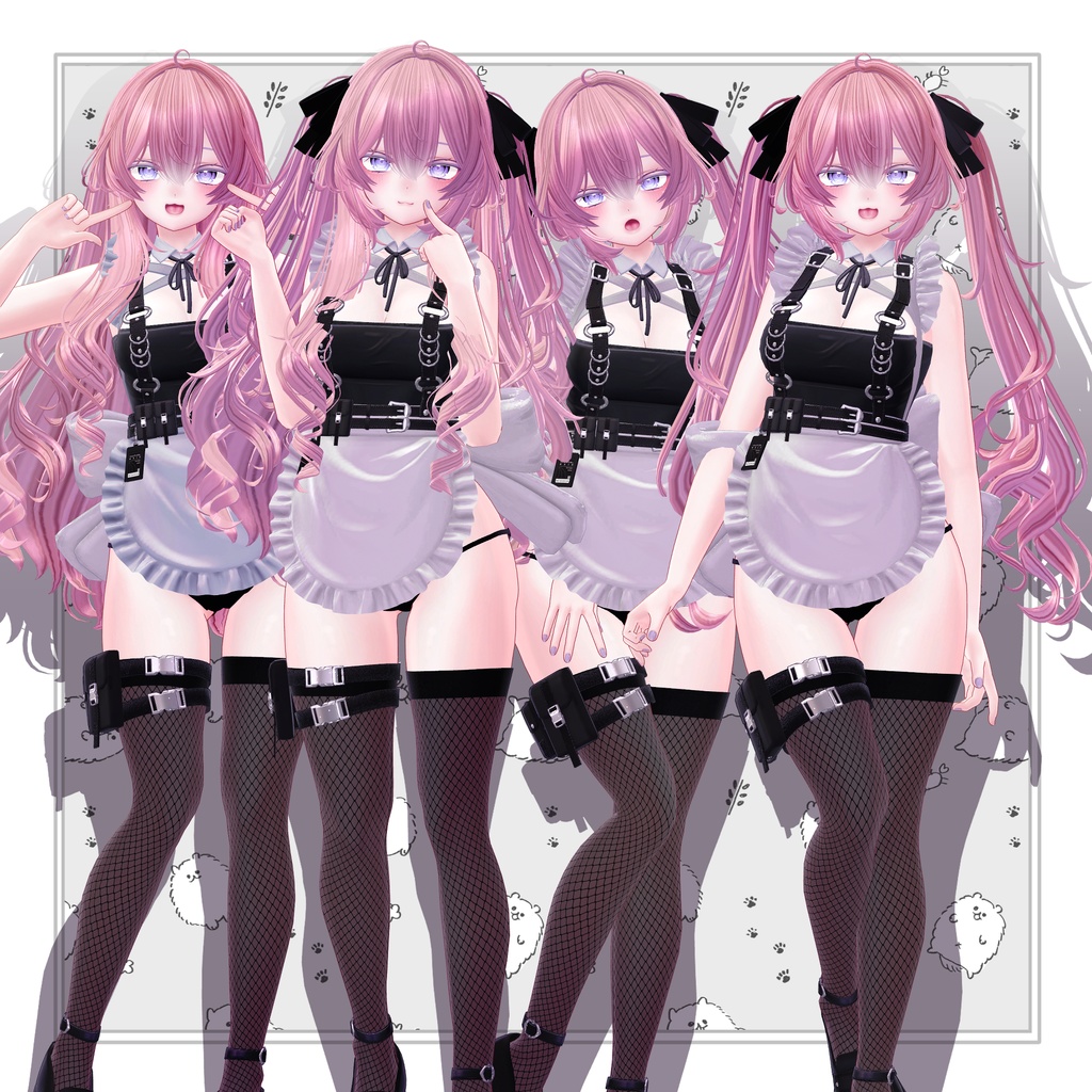 【VRC想定】3way+2 LOVE it Rabbit Hair