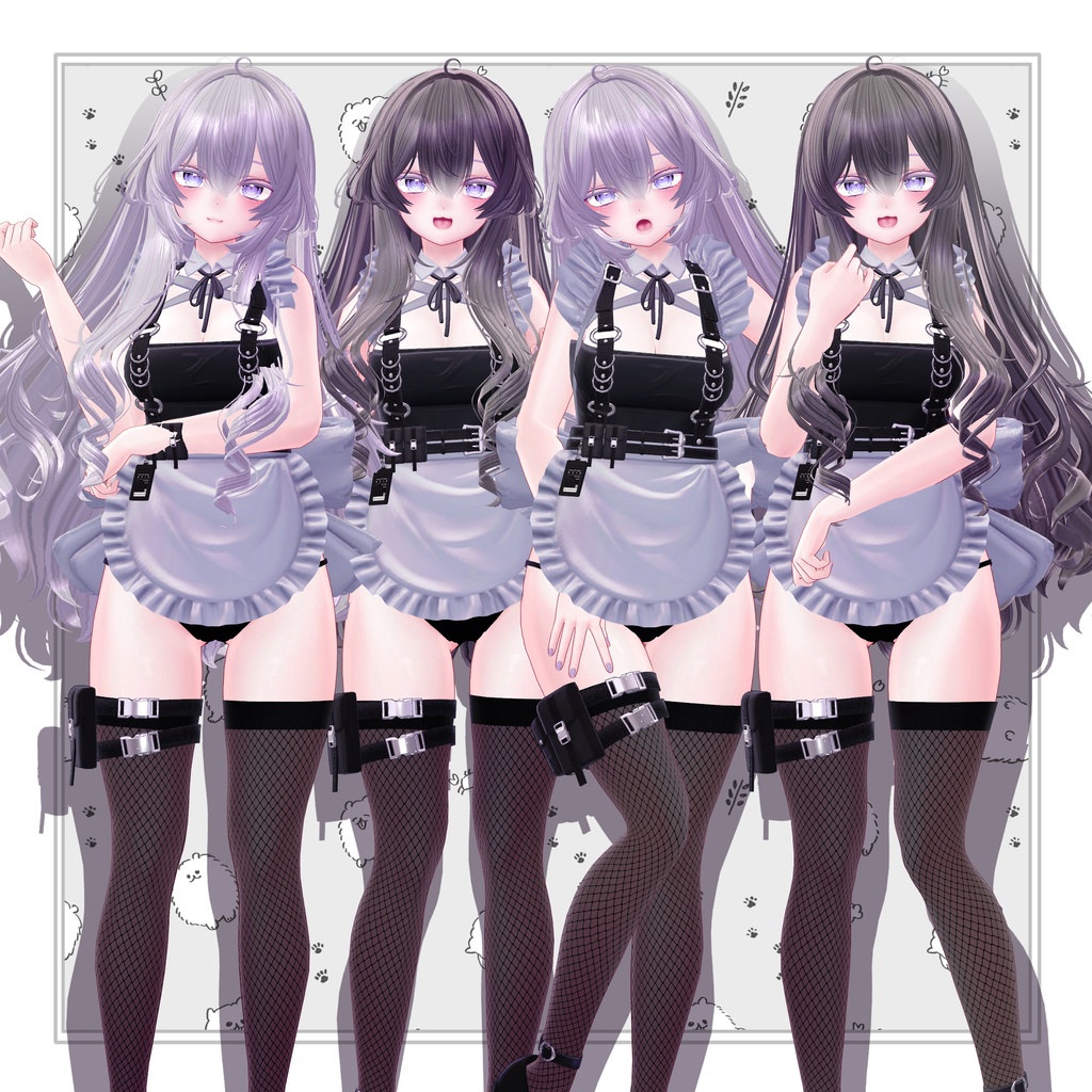 【VRC想定】3way+2 LOVE it Rabbit Hair