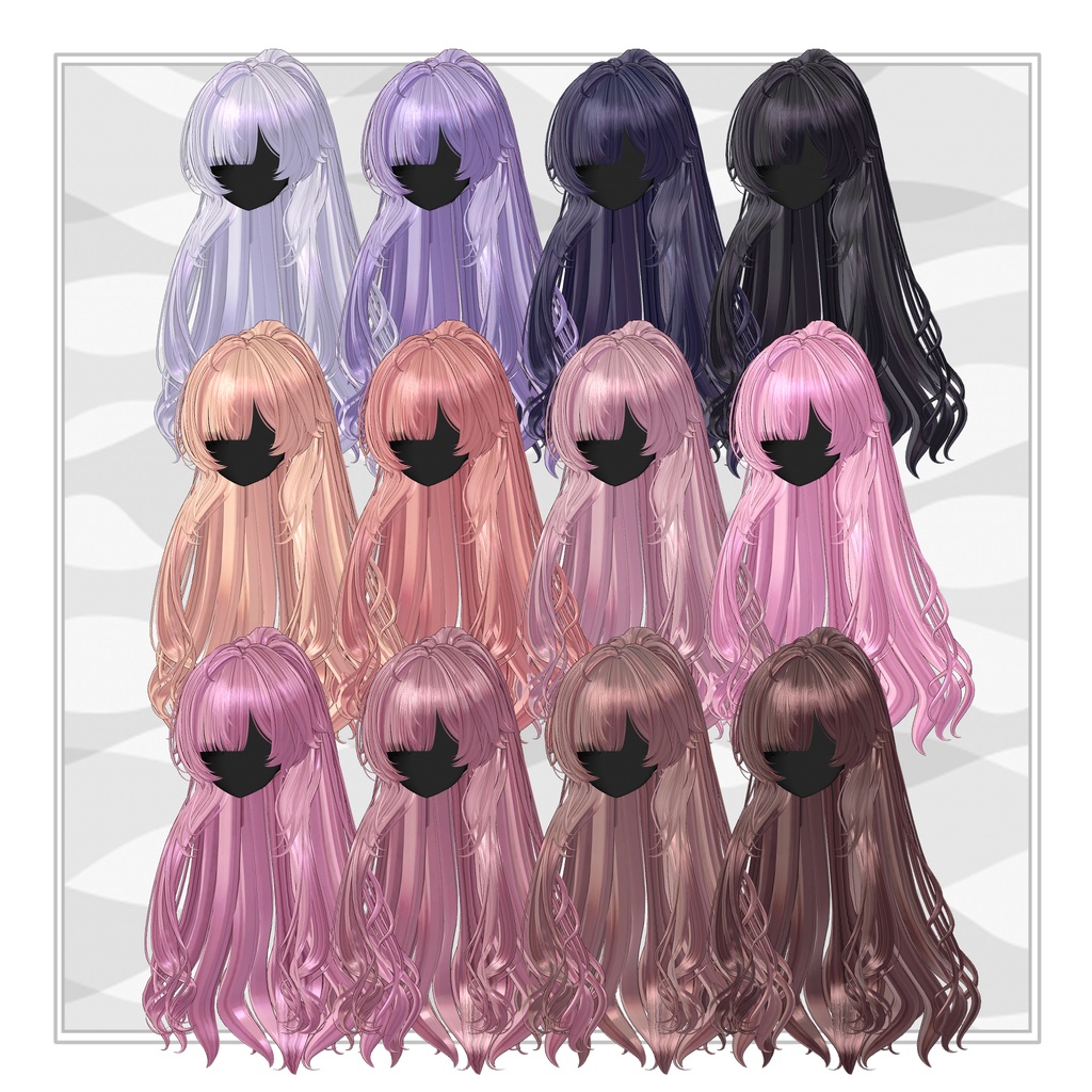 [VRC to be determined] 3way + 2 PWS Hair pack