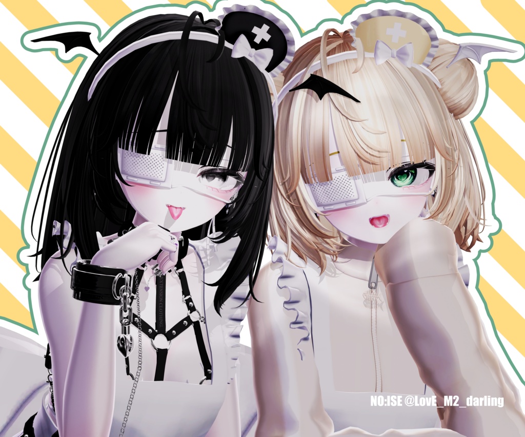 【VRC想定】おりぼんクマベアヘア