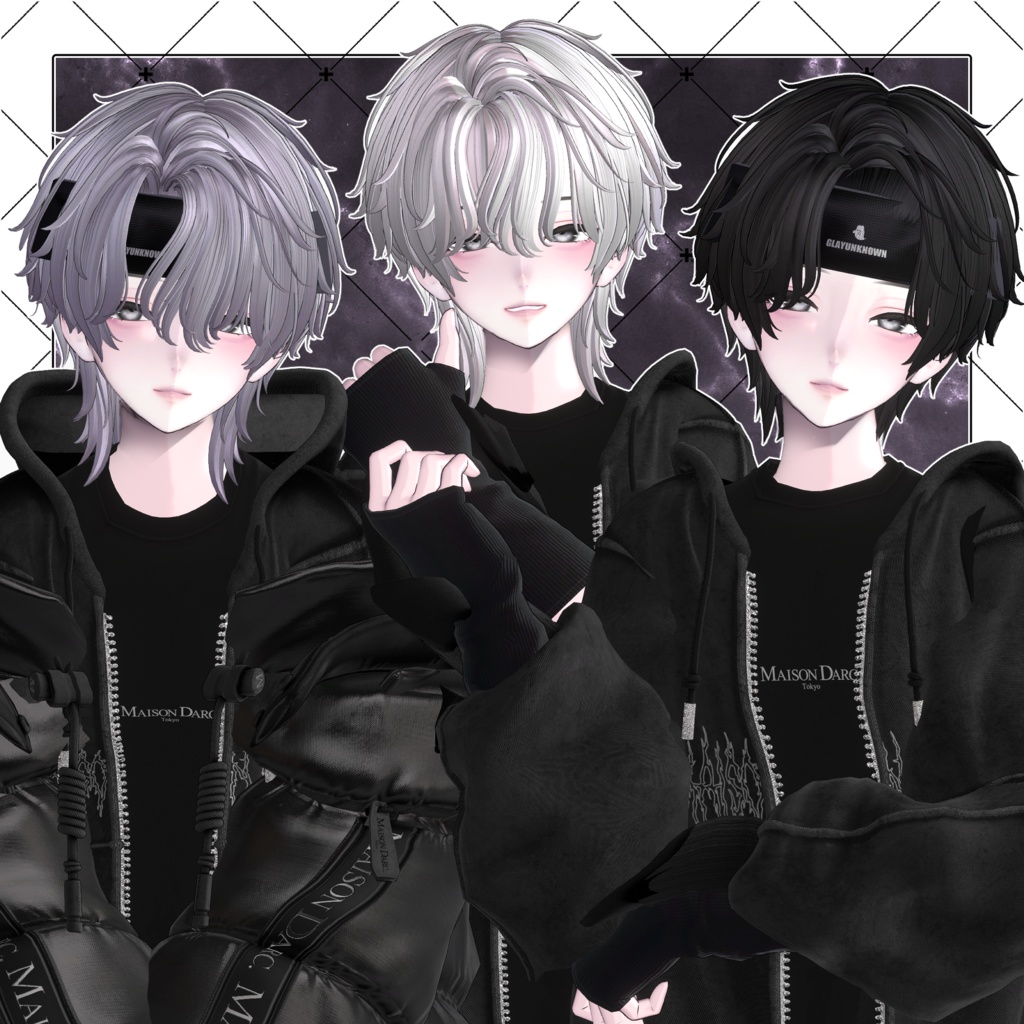 【VRC想定】MY CRUSH Short wolf hair