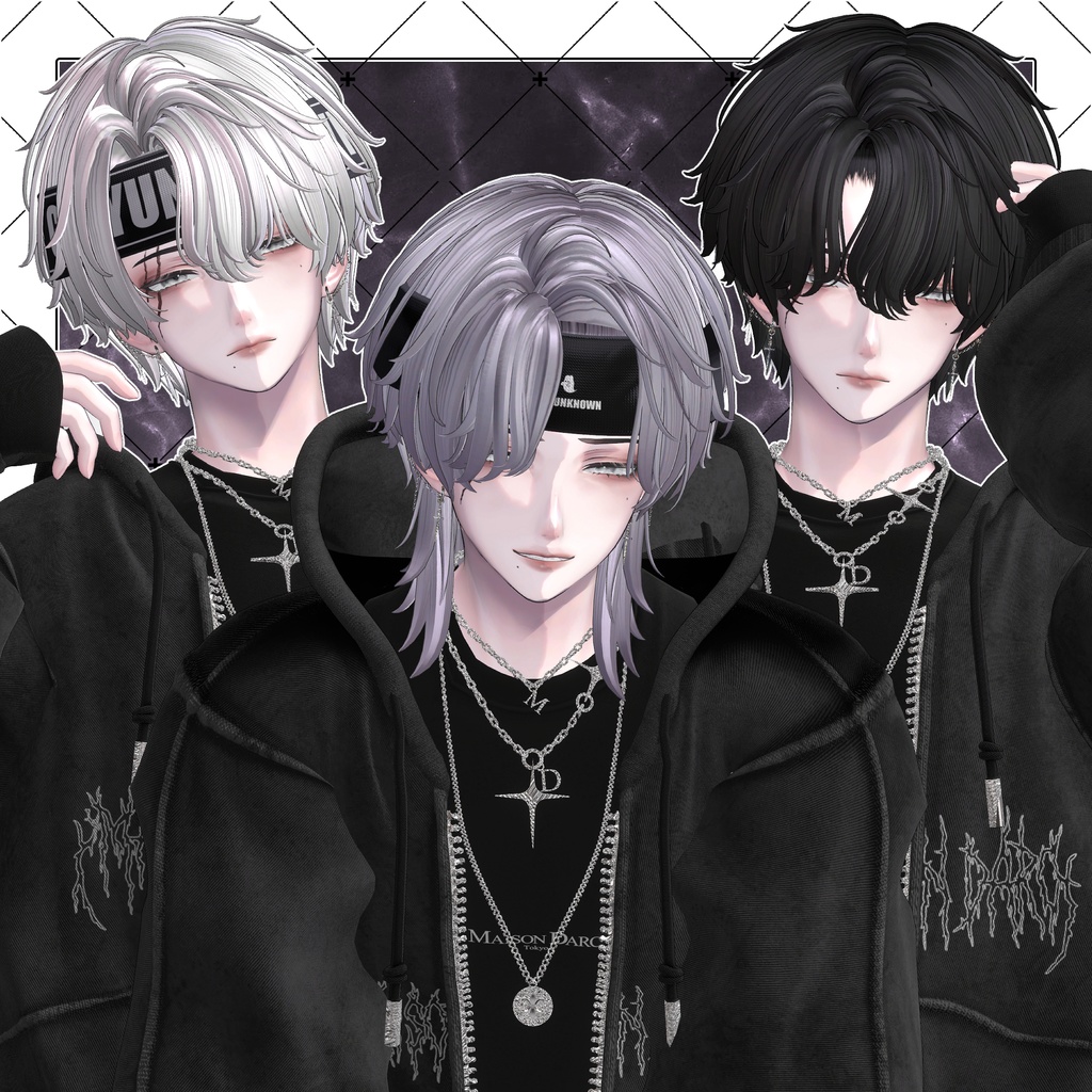 【VRC想定】MY CRUSH Short wolf hair