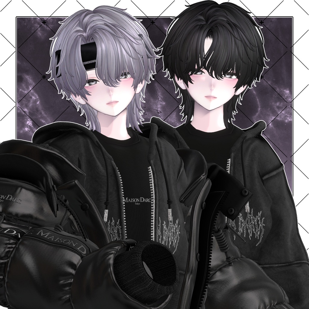 【VRC想定】MY CRUSH Short wolf hair