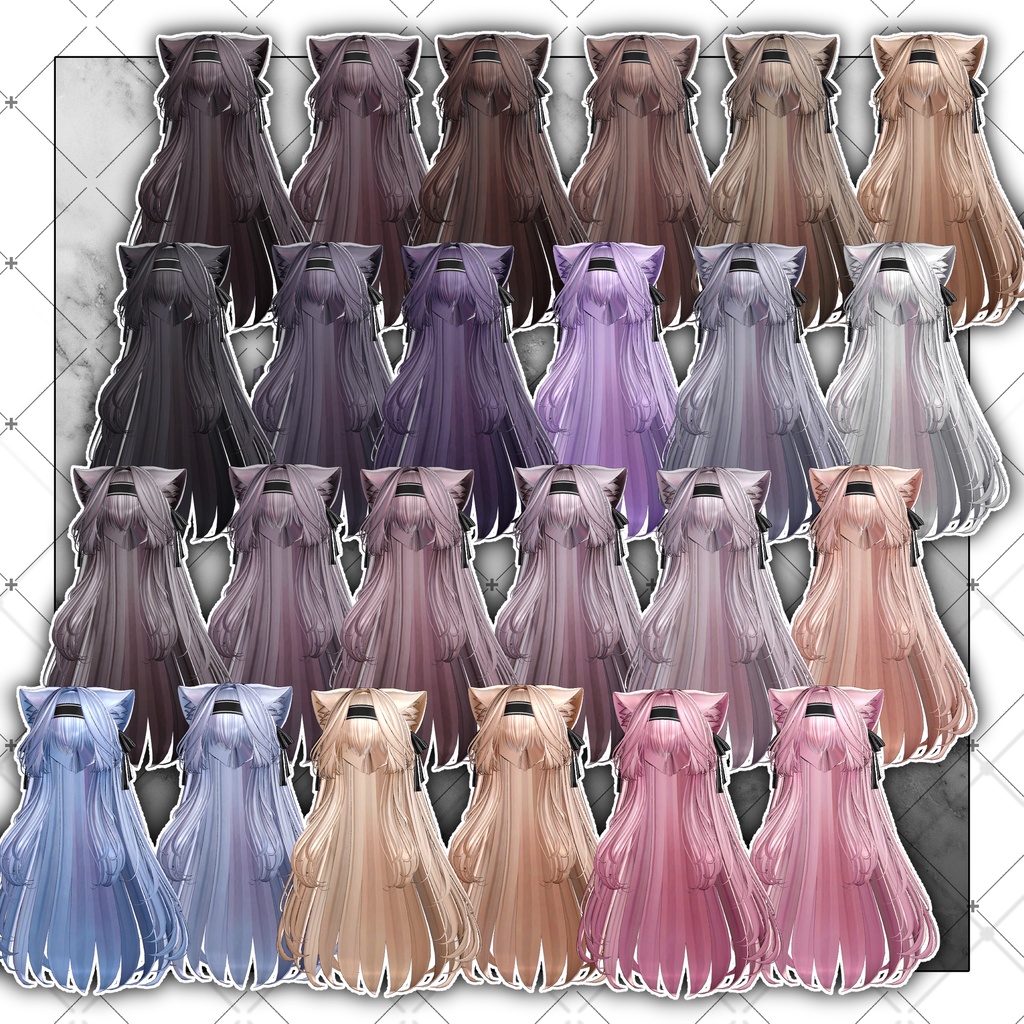 【VRC想定】The Aristocats Hair