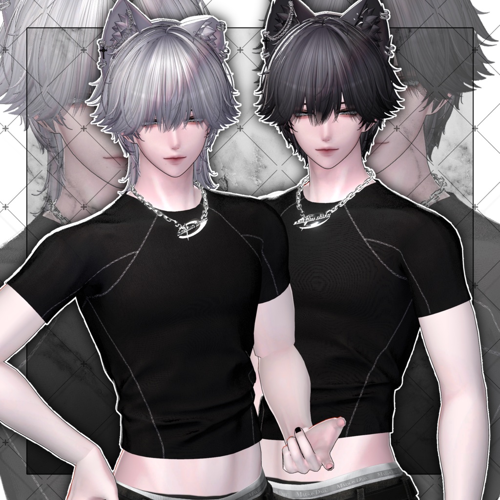 【VRC想定】Lilvaxell Short wolf Hair
