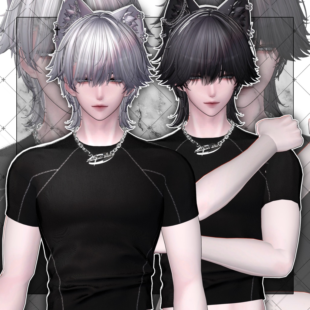 【VRC想定】Lilvaxell Short wolf Hair