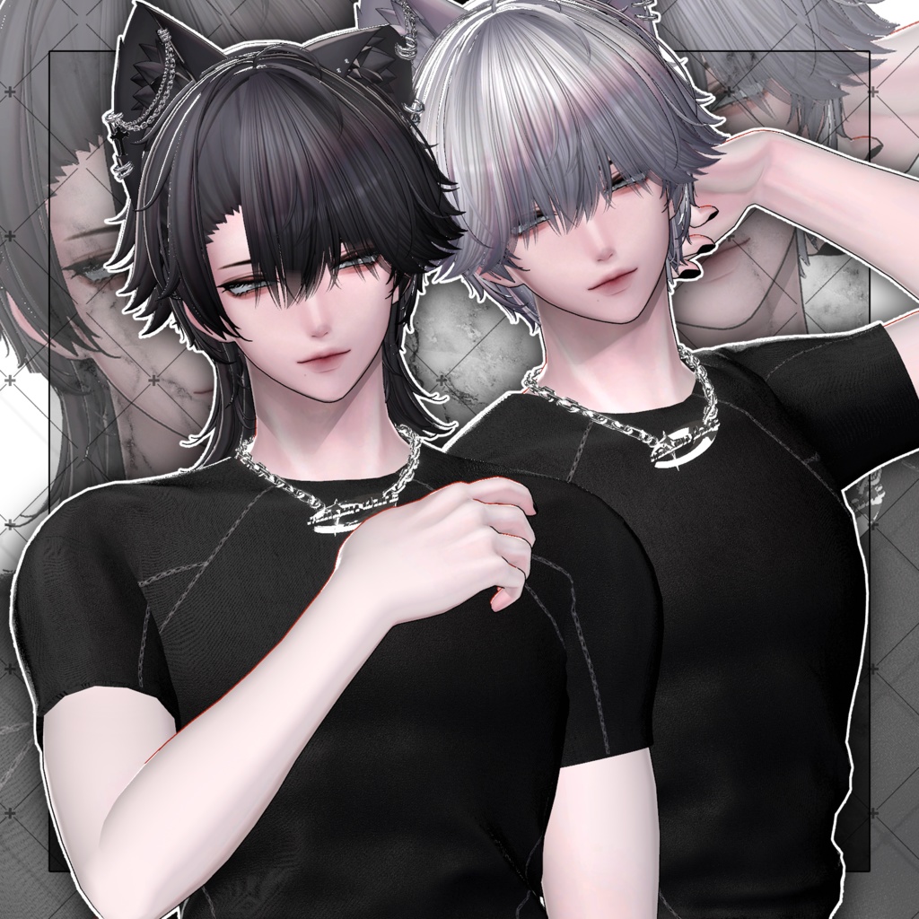 【VRC想定】Lilvaxell Short wolf Hair