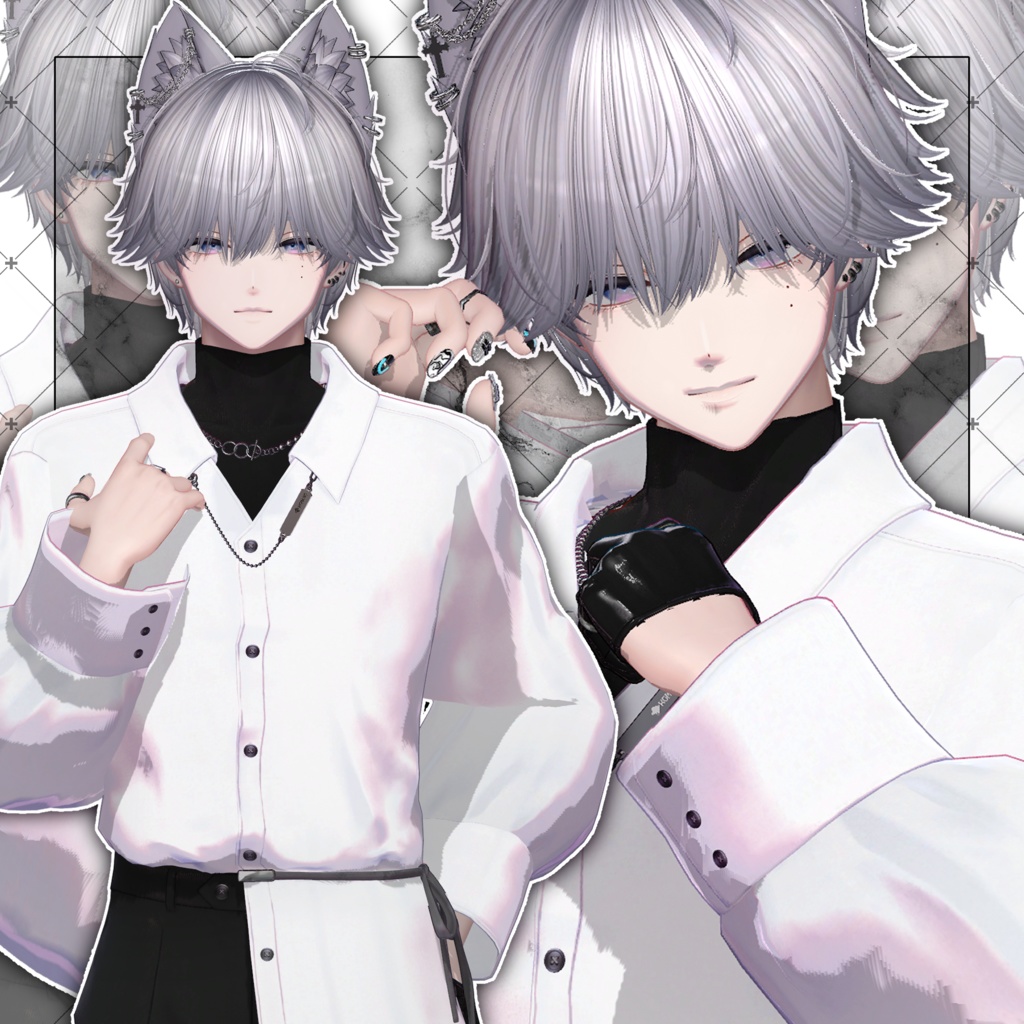 【VRC想定】Lilvaxell Short wolf Hair