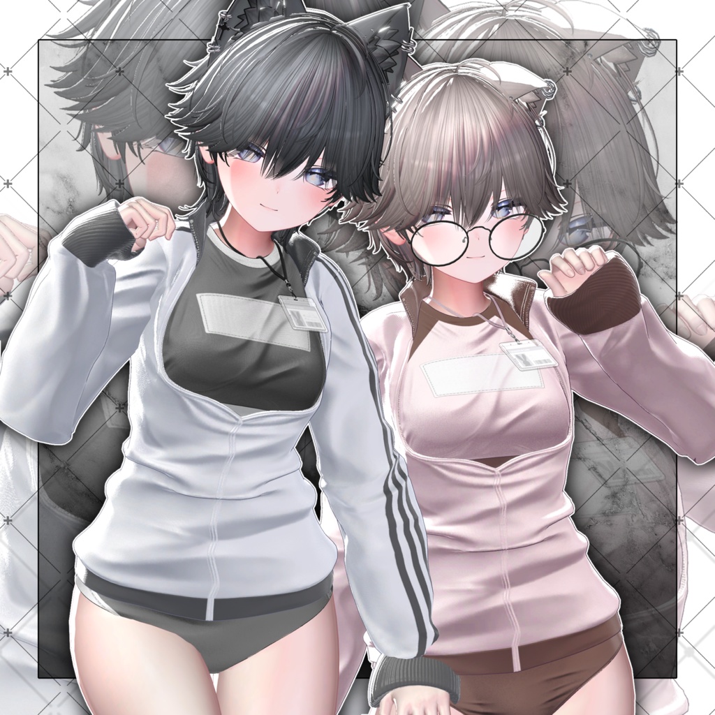 【VRC想定】Lilvaxell Short wolf Hair