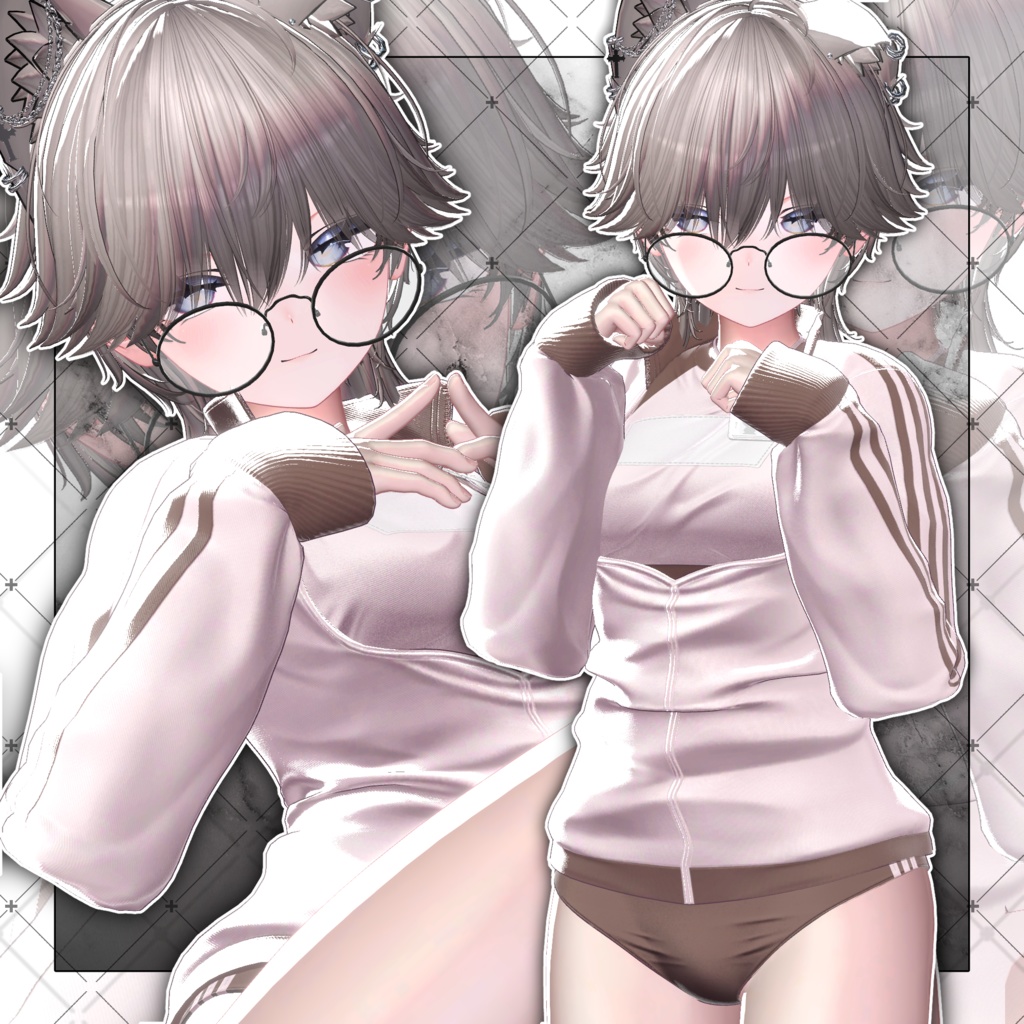 【VRC想定】Lilvaxell Short wolf Hair