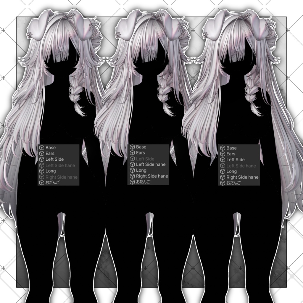 【VRC想定】101 Dalmatian bunz Hair