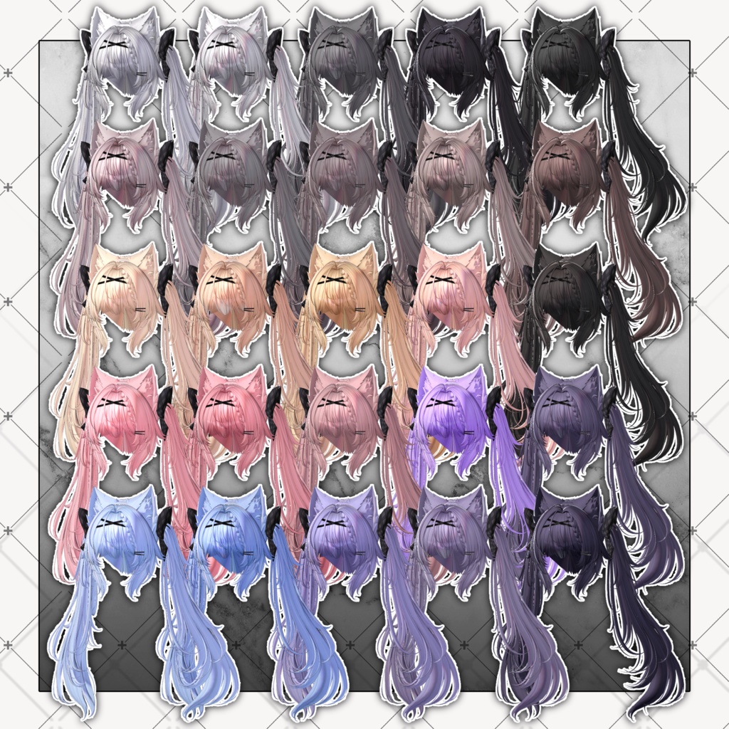 【VRC想定】Rabid Wolf Twin tail