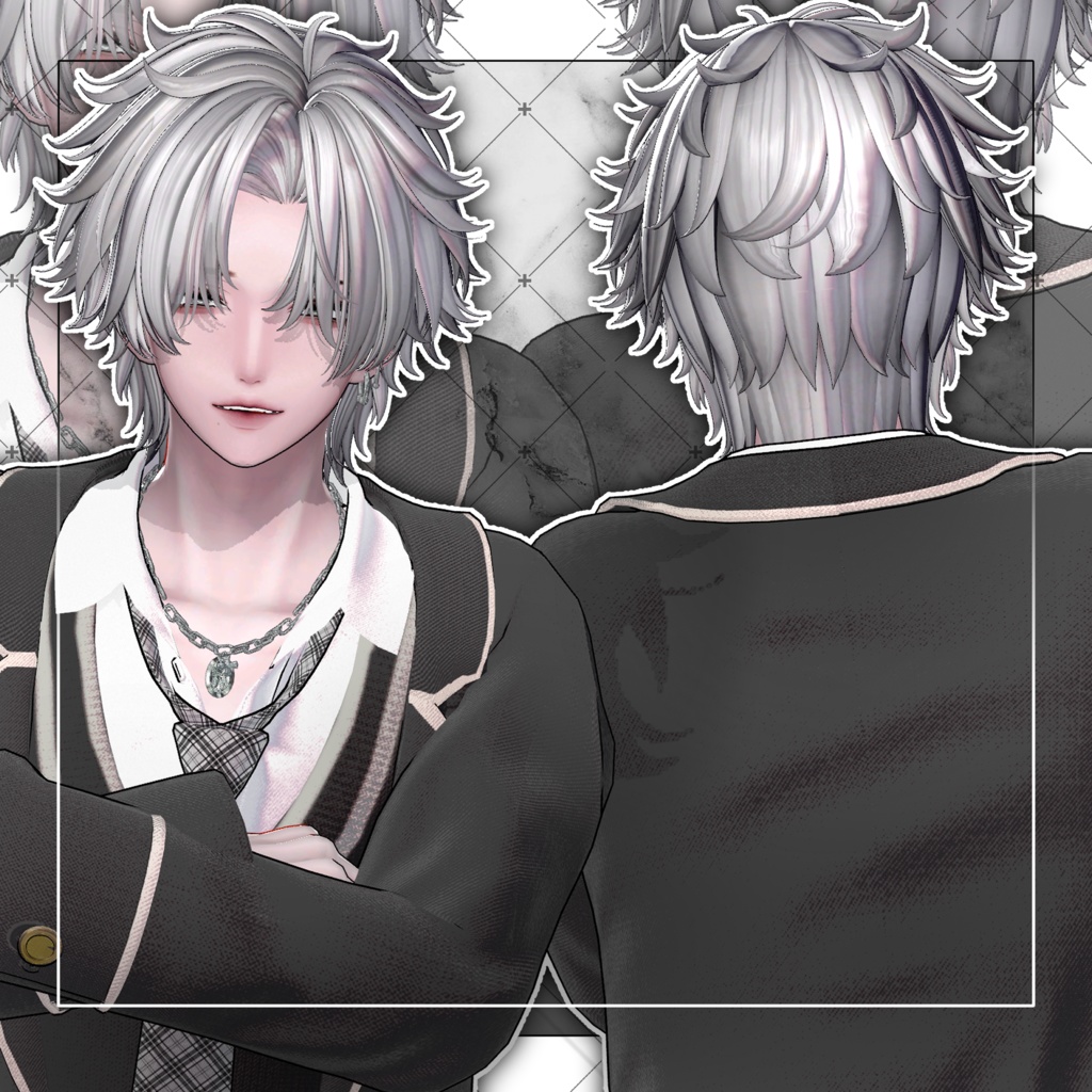 【VRC想定】ZAZZY Short Hair