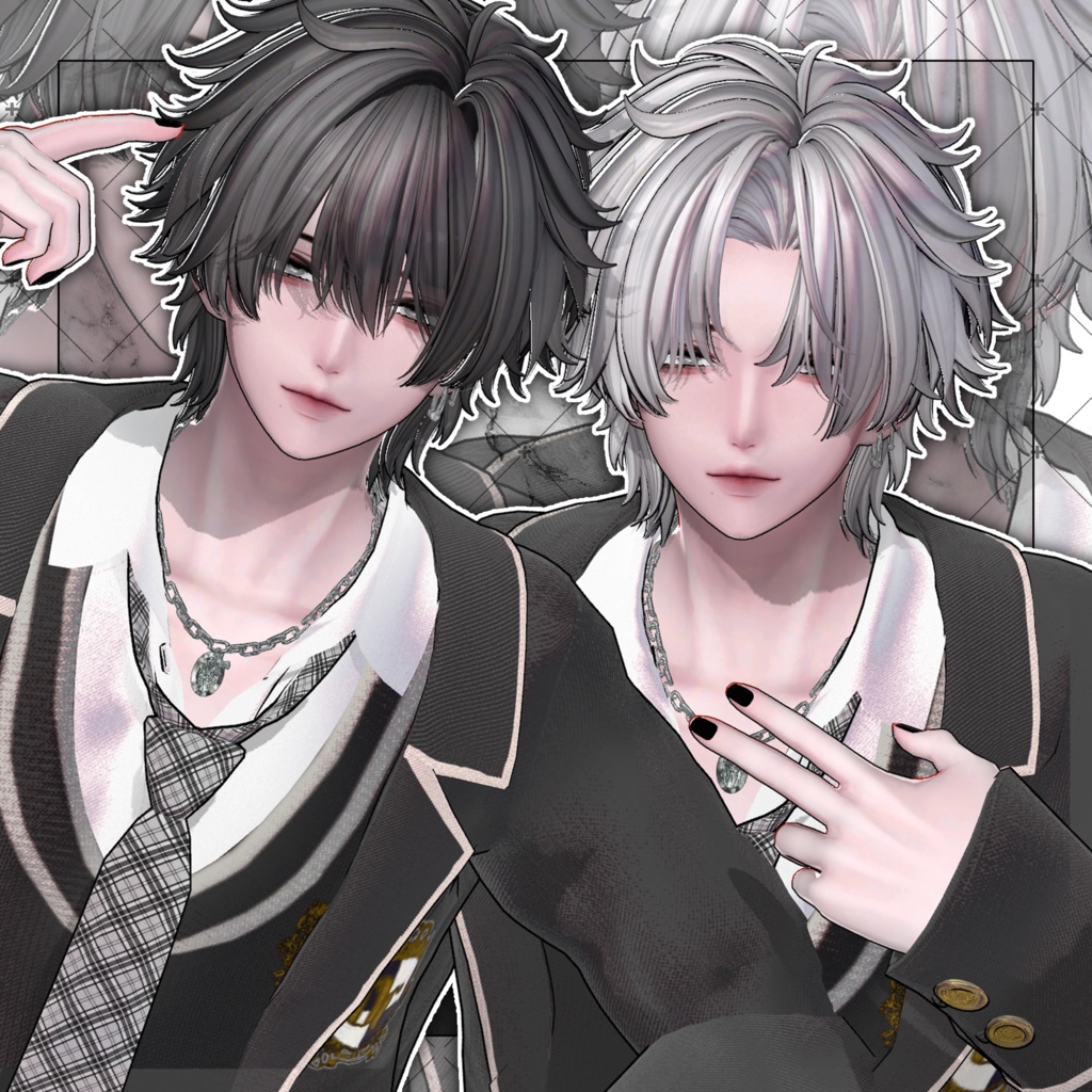 【VRC想定】ZAZZY Short Hair