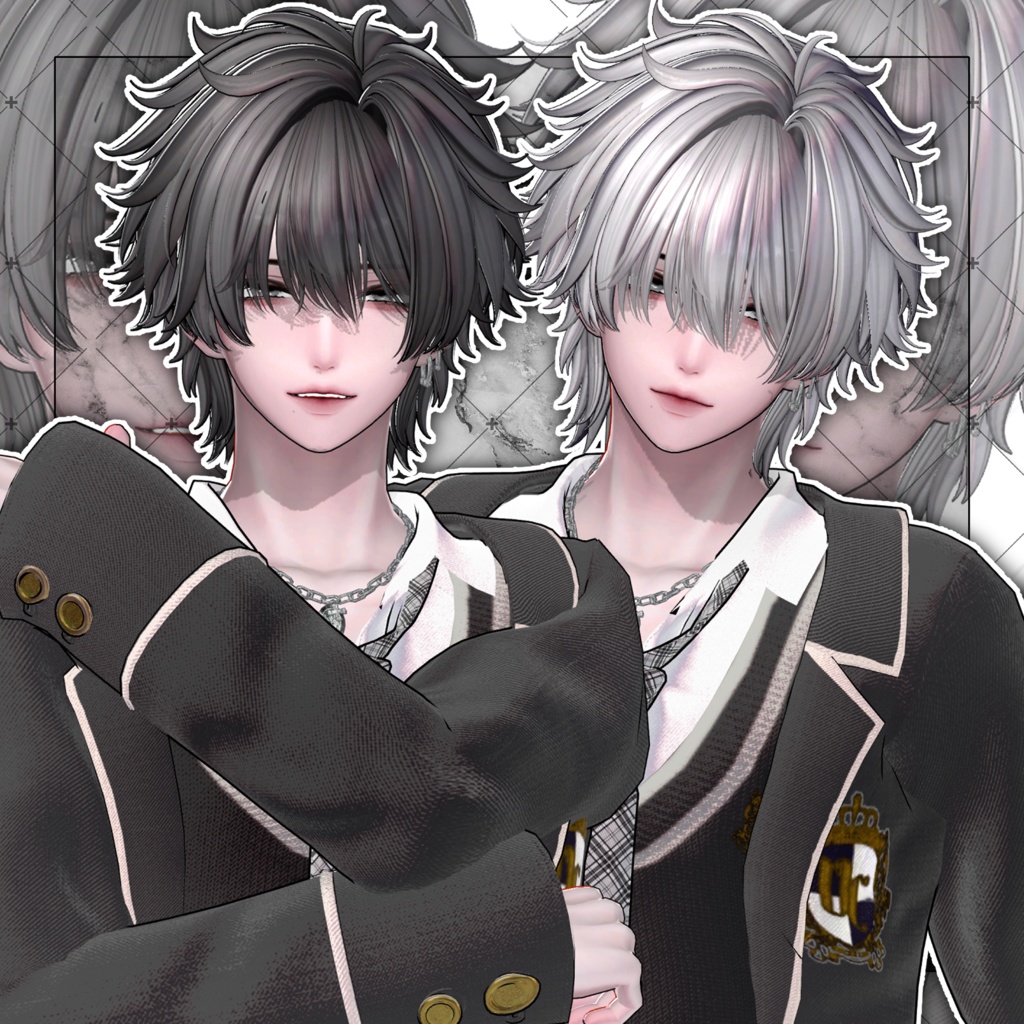 【VRC想定】ZAZZY Short Hair