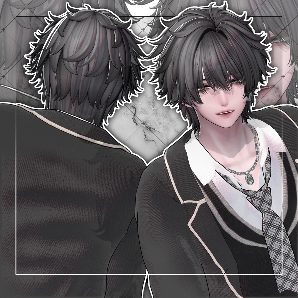 【VRC想定】ZAZZY Short Hair