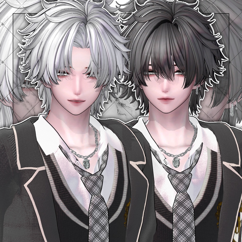 【VRC想定】ZAZZY Short Hair