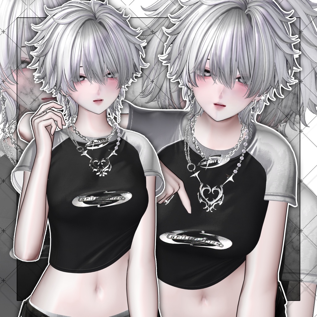 【VRC想定】ZAZZY Short Hair