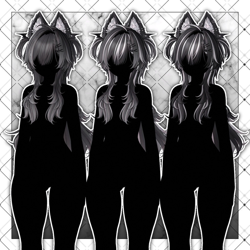VRC想定】Devil Long Wolf Hair - GLAY Unknown - BOOTH