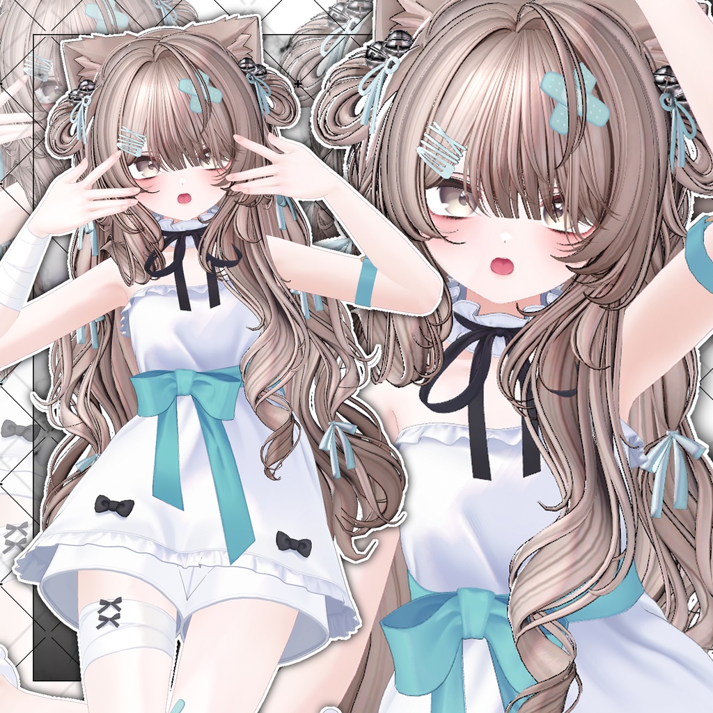 【VRC想定】Velvet Cat Long Hair