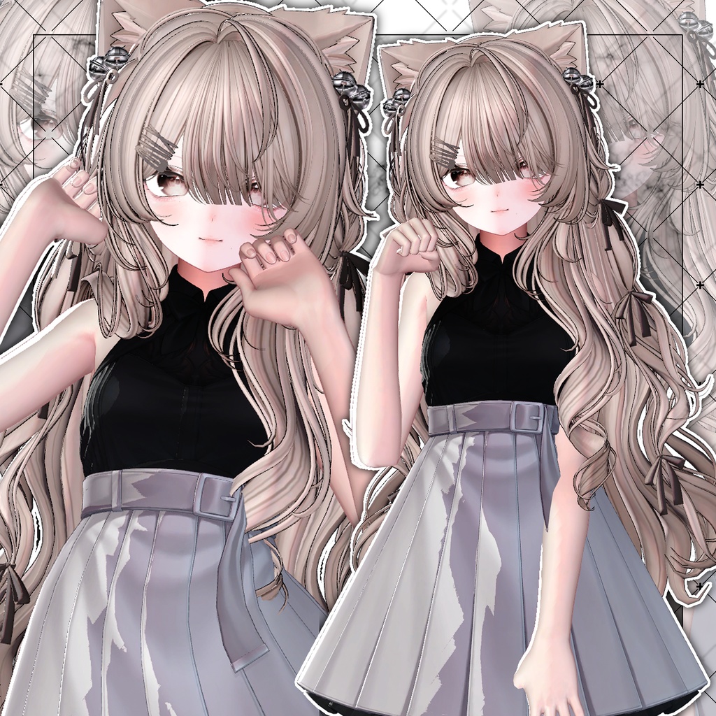 【VRC想定】Velvet Cat Long Hair