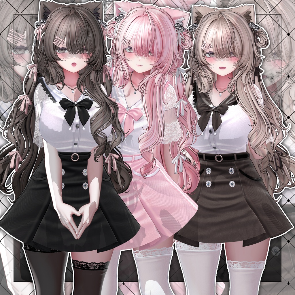 【VRC想定】Velvet Cat Long Hair