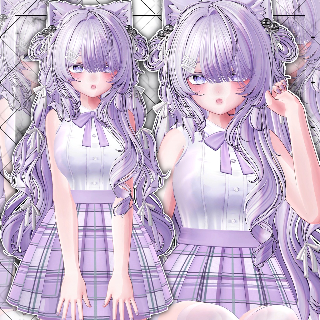 【VRC想定】Velvet Cat Long Hair