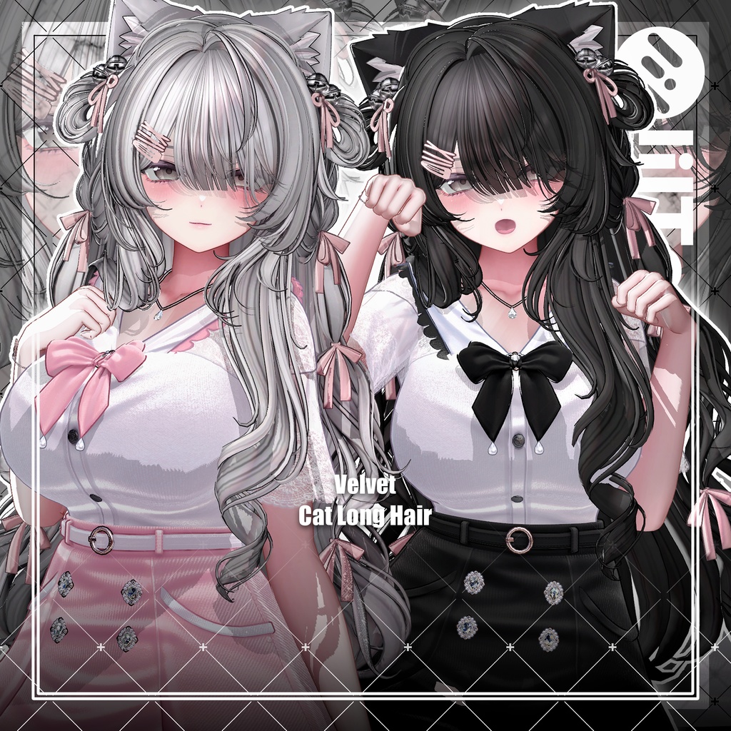 【VRC想定】Velvet Cat Long Hair