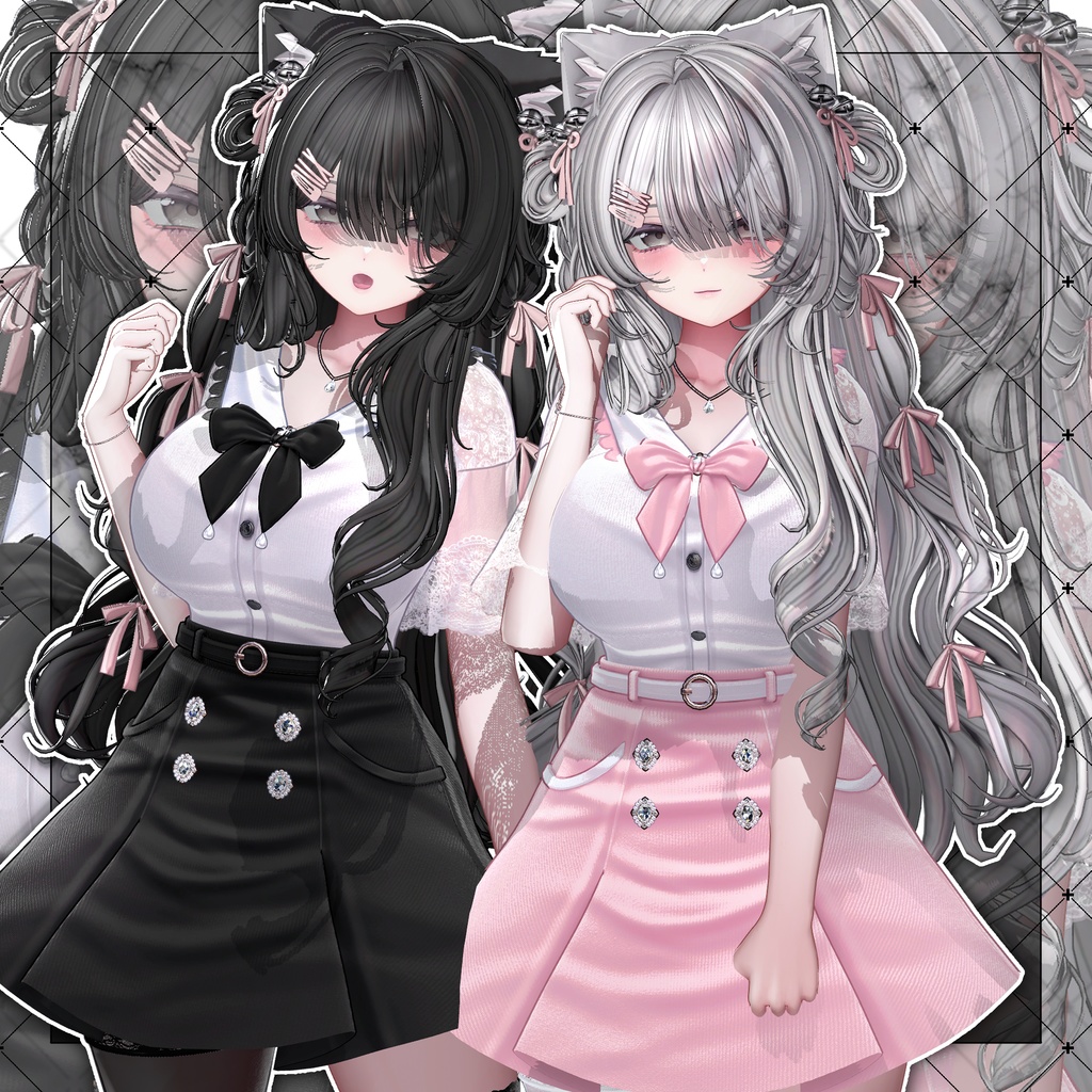 【VRC想定】Velvet Cat Long Hair