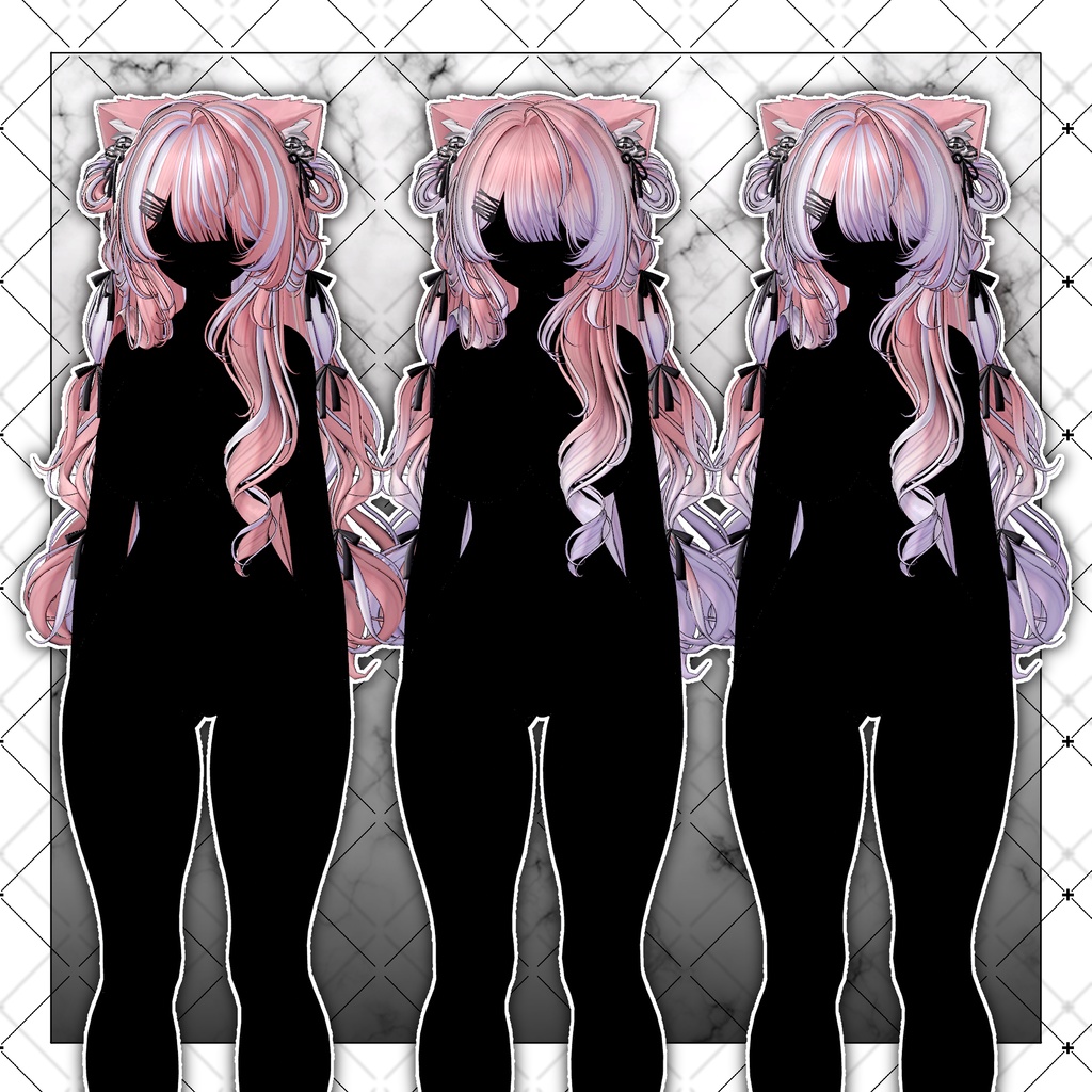 【VRC想定】Velvet Cat Long Hair