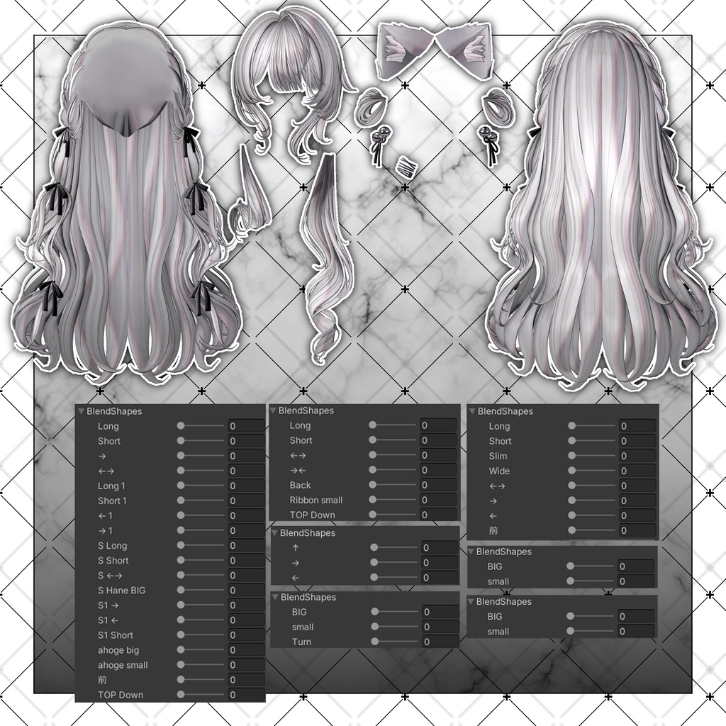 【VRC想定】Velvet Cat Long Hair