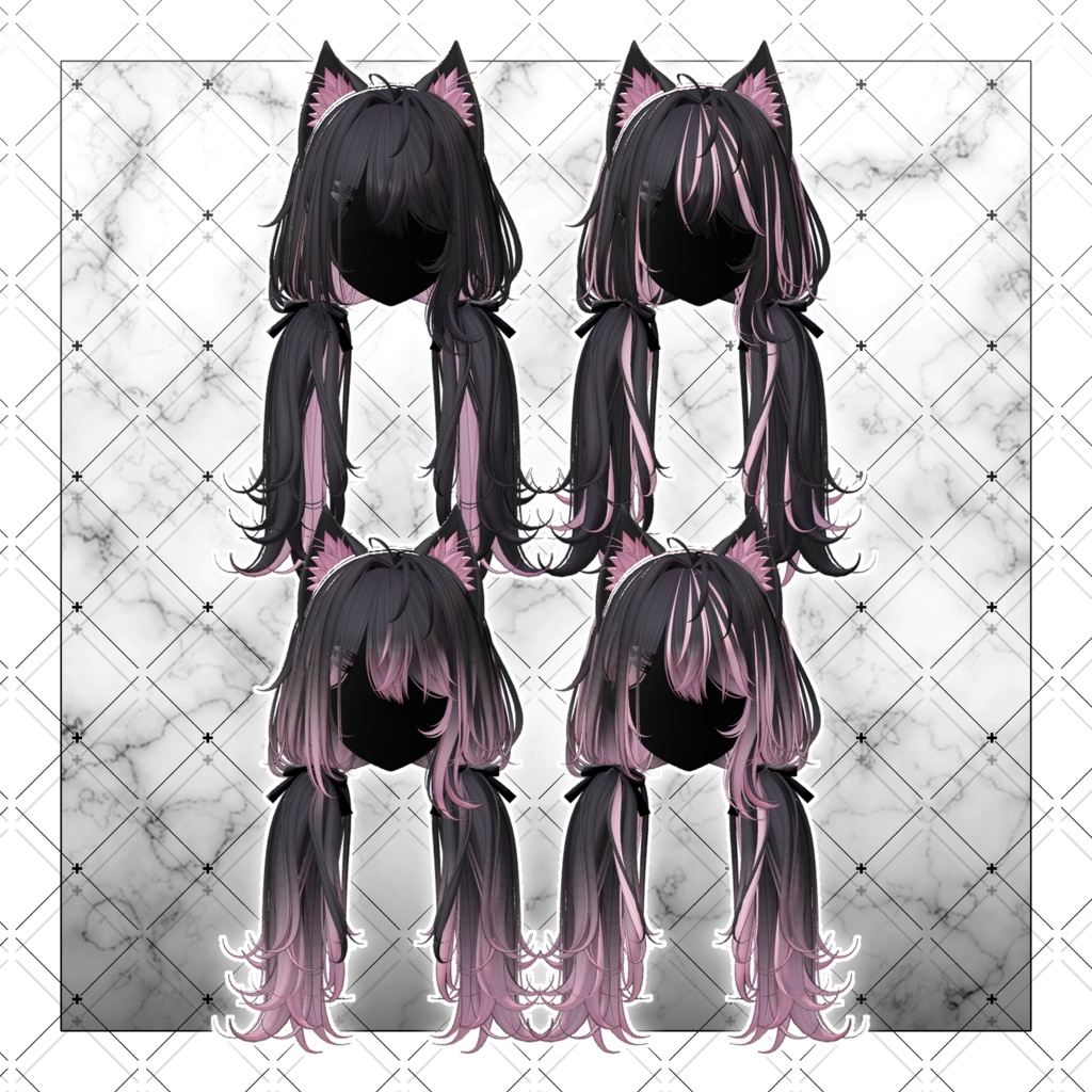 【VRC想定】Oversleep low Twin Tail