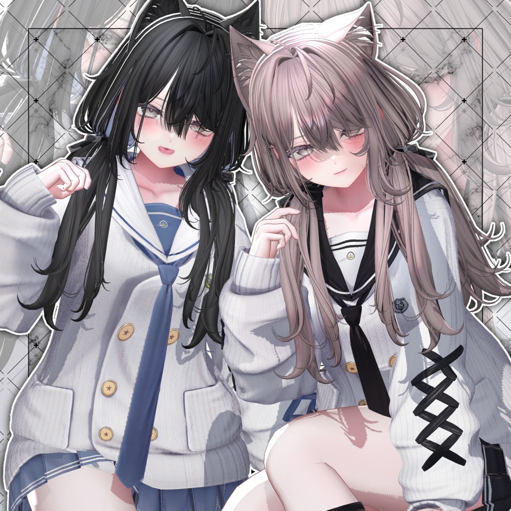 【VRC想定】Oversleep low Twin Tail