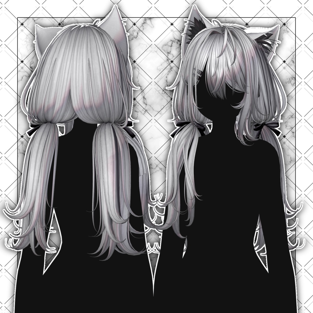 【VRC想定】Oversleep low Twin Tail