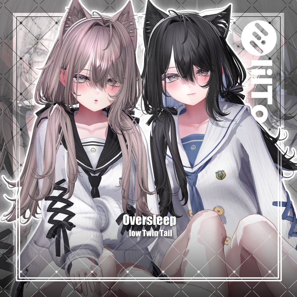 【VRC想定】Oversleep low Twin Tail