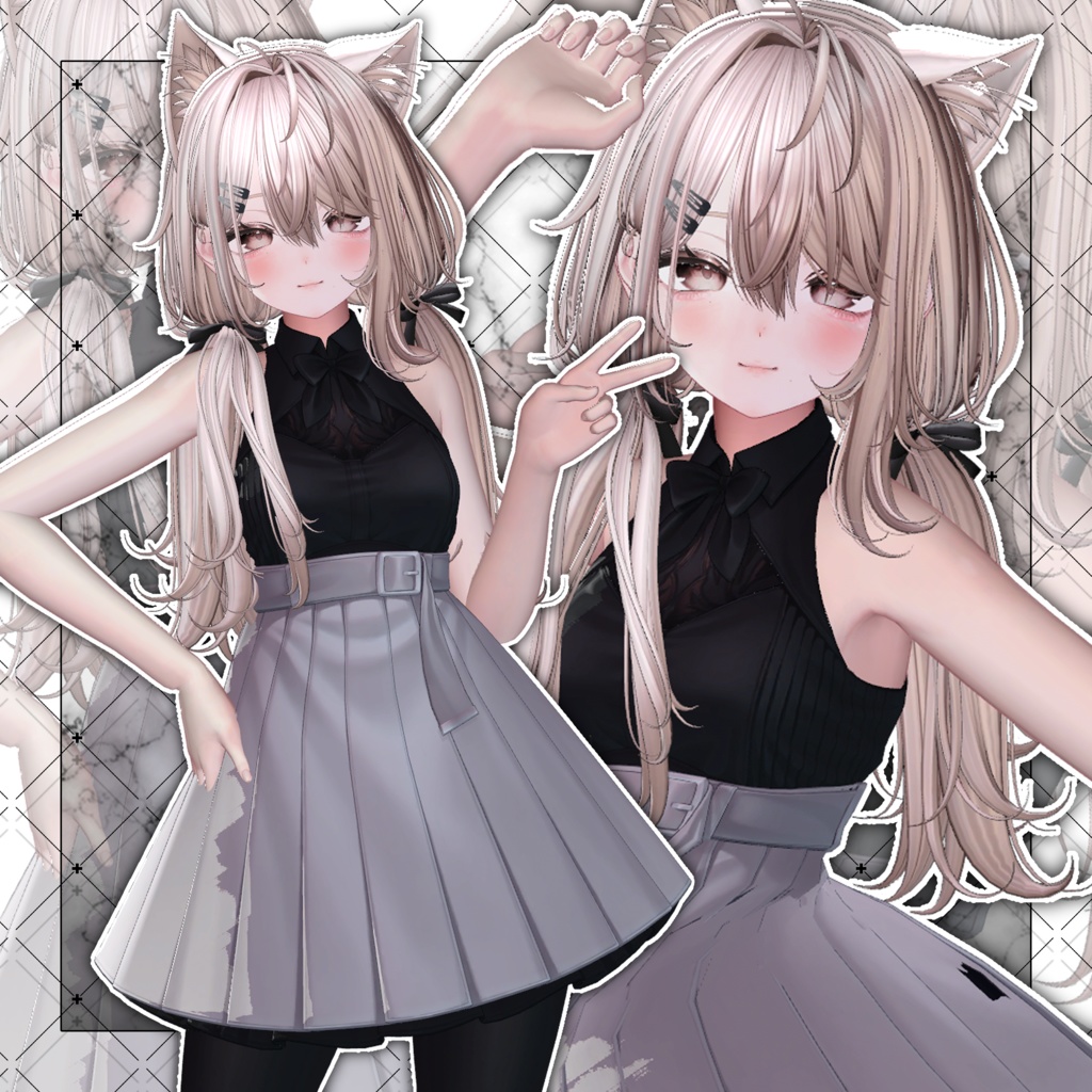 【VRC想定】Oversleep low Twin Tail