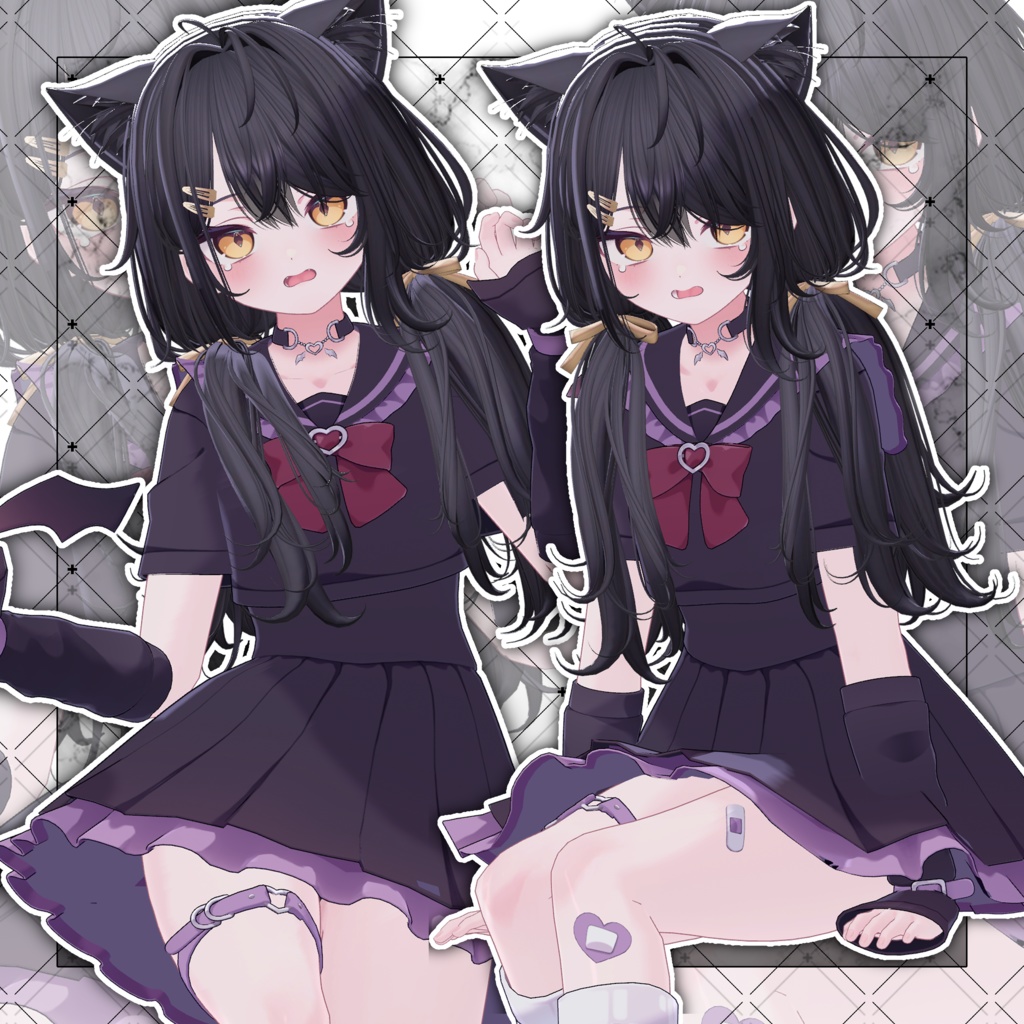 【VRC想定】Oversleep low Twin Tail