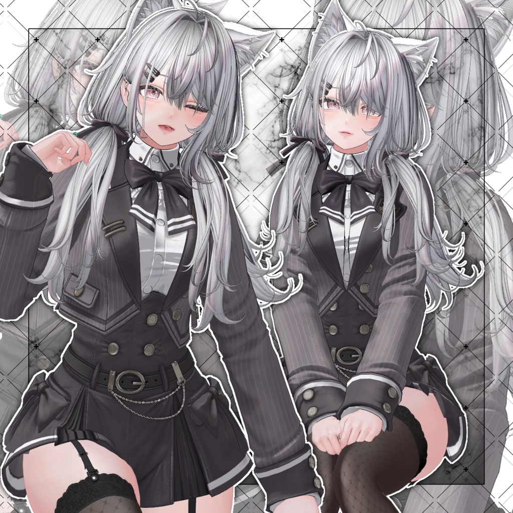 【VRC想定】Oversleep low Twin Tail