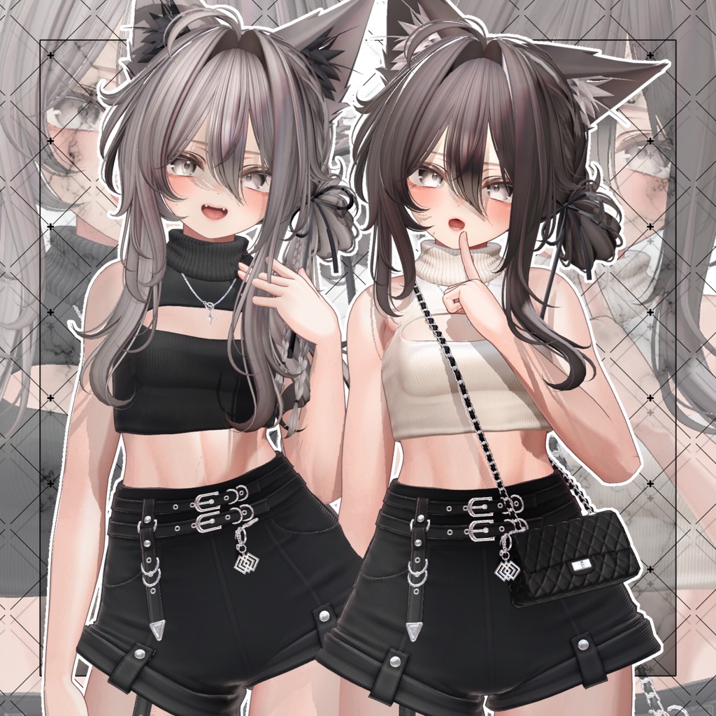 【VRC想定】Daisy Loop Braid bun Hair