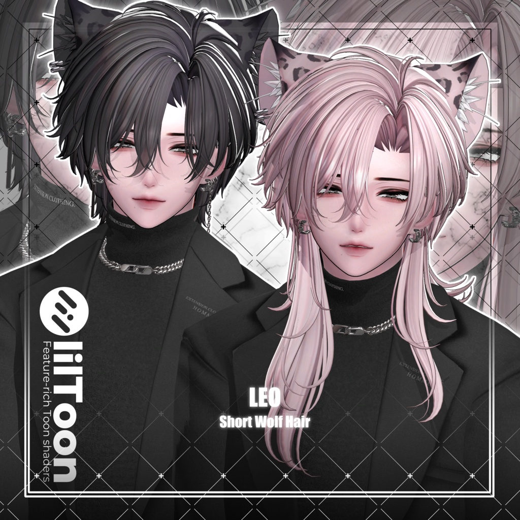 【VRC想定】LEO Short Wolf Hair