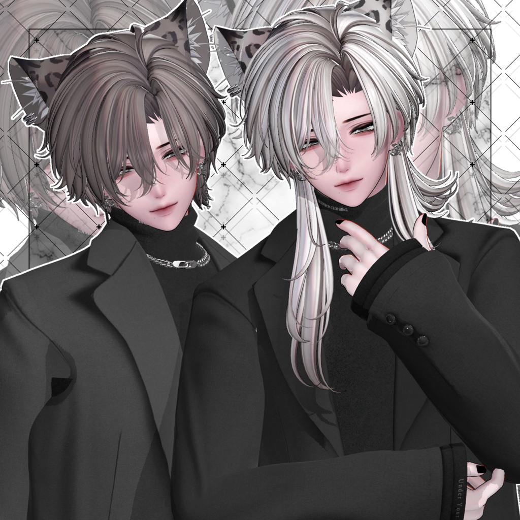 【VRC想定】LEO Short Wolf Hair